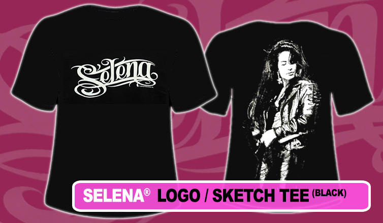 Selena Logo/Sketch Black Tee